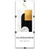 Velora Home&Living VELORA H&L Cornice a Giorno 50 x 140 cm - Cornice Clip con Plexiglass Trasparente e Pannello HDF per Foto, Poster, Diplomi, Certificati, Puzzle e Stampe, Verticale o Orizzontale
