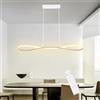 LXJCSM LED Lampadario a Sospensione, 76W Lampadario Soggiorno Dimmerabile 3000K-6000K, Lampadari Moderni a 3 anelli Φ20+40+60cm, Lampadario Led Plafoniera Per Soggiorno Sala Da Pranzo Cucina (White 120cm)