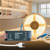 KSIBNW Striscia LED COB 24V Autoadesiva, 5M Strip Luci Bianco Naturale 4000K 320LEDs/M Flessibile Strisce LED Larghezza 8mm Con Trasformatore 24V 100W e Cavo di Alimentazione per Casa Camera Cucina