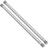QINGYUN Asta a morsetto per tende, 40-70 cm, argento, 2 pezzi | Asta telescopica per tenda senza fori, da fissare, asta di serraggio, asta per doccia