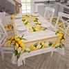 PETTI Artigiani Italiani - Tovaglia Antimacchia Rettangolare Copritavolo Cucina Disegno Lemon X24 Posti (140x450 cm) 100% Made in Italy