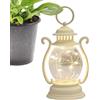 Générique Lanterna LED - Retro Decorativo A Pile, Rustico Antico Lampada Esterna, Campeggio Trekking Decorazione Tavolo | Caldo Vintage Lanterna Illuminato Campeggio Escursionismo Giardino Terrazza