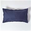 Homescapes - Federa standard e king size in Oxford, 100% cotone egiziano in percalle da 200 fili, anallergico, Cotone, Blue, King (19 x 36 / 48 x 91 cm)