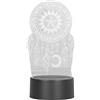 LiebeWH Lampada da Notte Acchiappasogni 3D Lampada da Notte a LED Lampada da Notte Acchiappasogni Acrilico Tocco Colorato Ornamento per la Casa Lampada per Decorazioni Artigianali per Bambini