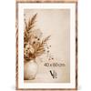 Velora Home&Living VELORA H&L Cornice Foto Legno Bruciato 40 x 60 cm - Cornice in Legno con Plexiglass Trasparente, Portafoto da Parete, Cornice per Poster, Fotografie, Puzzle, Diplomi e Certificati