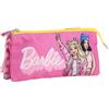 CERDÁ LIFE'S LITTLE MOMENTS Barbie, astuccio per scuola grande, resistente e multifunzionale per ragazzi e ragazze di Barbie, Rosa, Portatutto compatto, chiusura sicura, facile da trasportare