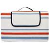 Amazon Basics Coperta da Ufficio picnic con retro impermeabile, 200 x 200 cm, Design a strisce marine