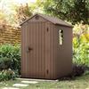Dmora Casetta da Giardino Lagundo 184.5x125.8x205.1h cm Marrone Resistente agli Agenti Atmosferici Presenza Finestre, Tetto a Due Falde