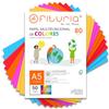 OFITURIA Fogli Colorati A5 80g, Confezione da 50 Fogli - Carta Colorata per Lavoretti, Stampante e Scrapbooking - Fogli A5 Colorati - Ideale Origami, Ufficio e Scuola (Surtido Fuerte)