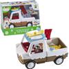 Klorofil Vulli Klorofil - Le Pick up Glacé - Giocattolo per bambini, baule apribile e slittino che espulisce, cabina che può ospitare 4 personaggi, universo Klorofil - Tema delle montagne innevate