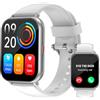 RUIMEN Orologio Smartwatch Uomo Donna Risposta Chiamate Orologio Fitness Contapassi da Polso Activity Tracker Smart Watch Waterproof Frequenza Cardiaca SpO2 Sveglia Notifiche Whatsapp Grigio