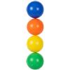 BRILY Palline da Spiaggia per Racchette, Multicolore (Blu, Arancione, Giallo, Verde), 4 cm, Confezione da 4