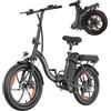 ZAZAWORK 20 Pollici Bici Elettrica Pieghevole 250W Rimovibile Batteria 48V 16Ah fino a 100 km da Pendolarismo per Adulti Uomo Donna,47 Nm 7 Velocità, Freni a Disco 20x3.0 Fat Tire Urban Electric Bike