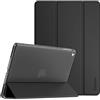 EasyAcc Cover Custodia Compatibile con iPad 9.7 2018 iPad 6 Gen /2017 iPad 5 Gen, iPad Air 1/2, Custodia Protettiva Tripla Ultra Sottile Leggera con Retro Smart Cover per iPad 9.7, nero