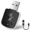 XILANHUA CarPlay Wireless Adapter 2026 per iPhone, USB Caplay senza Fila Converte Cablato a Wireless, Compatibile con iPhone iOS 10+ ed oltre 800 modelli di auto dal 2016