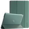 EasyAcc Custodia per iPad 9,7 pollici 6a/5a generazione (non per iPad Air 5a generazione), iPad Air 2 2018 2017, custodia protettiva con supporto, Auto Sleep Wake, custodia rigida PC, verde scuro