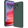 Btstring Cover per Motorola Moto Edge 50 Pro, Custodia Antiurto Case Sottile in Silicone TPU con Fodera in Microfibra e Protezione della Fotocamera -Verde