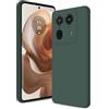 Btstring Cover per Motorola Edge 50 Ultra, Custodia Antiurto Case Sottile in Silicone TPU con Fodera in Microfibra e Protezione della Fotocamera -Verde
