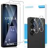 GEEMEE per Sony Xperia 1 VII Pellicola Vetro Temperato, 2 Pezzi Pellicola Protettiva + 2 Pezzi Pellicola Fotocamera, 9H Anti Graffi Anti-Impronte Protettiva Protezione Screen Protector
