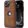 AIOVETEAB Cover Compatibile con iPhone 11 Pro Max,PU Pelle Premium Custodia Slim Sottile Retrò Business Flessibile Antigraffio Case Posteriore Protettiva (Marrone)