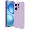 Btstring Cover per VIVO X200 FE, Custodia Antiurto Case Sottile in Silicone TPU con Fodera in Microfibra e Protezione della Fotocamera -Viola Chiaro