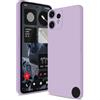 Btstring Cover per Nothing CMF Phone 2 Pro, Custodia Antiurto Case Sottile in Silicone TPU con Fodera in Microfibra e Protezione della Fotocamera -Viola Chiaro