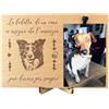 Generico Portafoto in legno cane, gadget Border Collie, Cornice da tavolo, Idea regalo Border Collie, Portafoto in legno, idea regalo amanti dei cani (Border Collie)