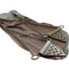 Generic ★ TRIANGOLO FINITO IN BRONZO - 8 CM ★ Orecchini delicati e lunghi