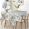 Generic Tovaglia rettangolare stampata impermeabile, stampa ad alta definizione, elegante e resistente，Omaggio 2 Pezzi Pinze Ferma Tovaglia (140_x_240_cm, Farfalla Gialla)