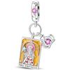 LNQOBU Ciondolo in Argento 925 per Bracciali,Bead Charm da donna,Ccompatibile con i Braccialetti Pandora e collana per le Donne