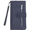 QUEEN HELENA Portafoglio con Zip e Laccetto da Polso Mini Pochette Donna PF22-8 (Blu Scuro)