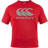 Canterbury Vapodri Large Logo Training T-Shirt, Uomo, Rosso Bandiera, L