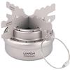 Lixada Fornello da Campeggio Titanio Fornello ad Alcool Stove Rack Cross Stand Fornello Barbecue all'aperto Supporto Rack