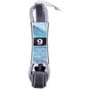 SDVXUOLM Leash da 9 Piedi for tavola Surf, Longboard e Skateboard Acquatico, Corda for i arrotolata con Cordino in Poliuretano Facile da sostituire(Grey)