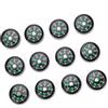 Tnfeeon Bussola Tascabile Riempita di Olio da 20 Mm Bussola di Sopravvivenza a Pulsante Mini 12 Pezzi con Scala Trasparente Ritorno Rapido Design in Plastica Compatta per Escursionismo Campeggio