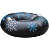 Generisch Slittino da neve gonfiabile, 25 cm, pesante e gonfiabile, in PVC rinforzato, doppio manico a ciambella, per Natale, all'aperto, lago, sci, giochi invernali, donne, uomini,