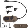Generic Interruttore a Filo Singolo con Cuscinetto a Pressione Remoto Tattico, Interruttore Luce for Arma con Spina 2.5/Gru, Compatibile con Torce Serie M300 M600(Tan)