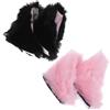 Ciieeo 2 Paia Accessori per Casco Orecchie di Gatto in Peluche Leggere e Rimovibili, Decorazione Chic per Casco da Motocicletta e Sci, Stile Giocoso in Rosa e Nero