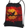 SMAZDFXX Zaino con coulisse resistente con bandiera del Maryland, borsa sportiva da palestra, borsa a tracolla per uomo e donna
