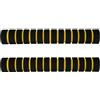 IMUSINICE Impugnature Effetto Pezzi Kayak e 2 Spugna in Pagaia Gialla Antiscivolo Protettivo, Lunghezza 22cm Accessori Sup Paddle