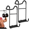 QSLKI 2PCS Supporto Per Manubri, Capacità Di Carico 102kg, Ganci Per Bilancieri, Manubri Resistenti Per Presse Su Panca Con, Sollevamento Pesi Fitness, Ganci, Allenamento Della Forza, Manubrio