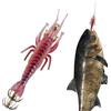 Generic Esca da pesca per calamari | Multi-ganci che si illuminano al buio, esca artificiale per gamberetti - per principianti professionisti padri mariti spiaggia molo frangiflutti kayak