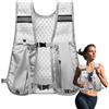 Generisch Gilet con supporto per telefono, borsa per l'idratazione, borsa da corsa leggera con tasca per bottiglia d'acqua da 500 ml, per uomini e donne