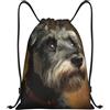 SMAZDFXX Zaino con coulisse, borsa a coulisse da palestra, zaino con coulisse Schnauzer, borsa a tracolla per sport e viaggi