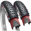 Fincci Copertoni MTB 27.5 x 2.35 Tubeless ETRTO 60-584 Pieghevoli 120 TPI