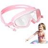 Generic Occhialini da nuoto per bambini - PC con cinturino regolabile 18 x 6 x 5 cm 7,09 x 2,36 x 1,97 pollici | Occhiali da piscina anti-UV a prova di perdite design senza ponte per ragazze |