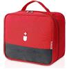 Seasboes Borsa per Medicinali - 2 Sacchetti per Pronto Soccorso, Kit Portatile Porta Medicine da Viaggio, Mini Kit di Pronto Soccorso per Casa, Ufficio, Auto, Viaggi (Gris)