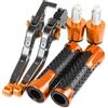 Generic Freni a Tamburo per Moto, Leve Freno e Frizione in Alluminio, manopole per Manubrio per Ducati MTS1100S 2007-2009, Leve con Serbatoio robuste