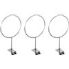 MAGICLULU Espositore per palline in ferro nero, 3 pezzi, per pallacanestro e calcio, supporto stabile per palloni sportivi e casco, montaggio a parete, adatto per soggiorno o garage