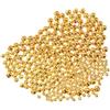 Lurrose 600 Pezzi Perline Dorate Pratiche per Pesca e Legatura Mosche Perline ABS Affidabili da 3mm a 5mm Accessori per Pesca a Mosca